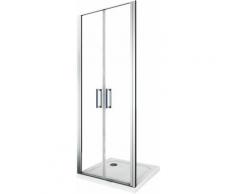 Porte de douche de 6 mm overture à battant – 102-105 cm
