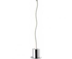 Wofi - Lampe de table LED sur pied salle à manger vagues spot de lecture côté lampe chromée
