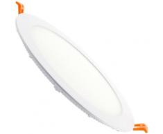 Spot Encastrable Dalle LED Ronde Extra Plate 20W Downlight Panel Blanc Neutre 4000k-4500K