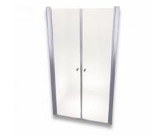 Porte de douche 195 cm largeur réglable 100-104 cm Transparent - Transparent