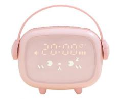 Elle - Réveil Enfant, Réveil Mignon Réveil Enfant Jour Nuit Veilleuse Et Rappel de Musique Commande