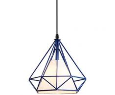Stoex - Suspension luminaire Lustre Abat-jour Industrielle forme Diamant, Lampe de Plafond en Métal