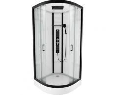 Aurlane - Cabine de douche 1/4 de cercle 90x90x215cm - FACTORY ROUND