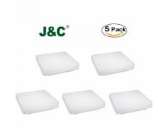 Lot de 5-18W Plafonnier LED Lampe Carrée sur Plafond IP40 Éclairage pour Salle de Bain et Cuisine