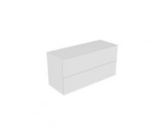 Keuco Edition 11 Buffet 31327, 2 tiroirs à casseroles, avec éclairage intérieur LED, 1400 x 700 x