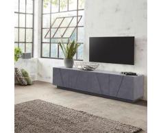 Ahd Amazing Home Design - Meuble TV 4 portes 2 pièces design moderne Ping Low L Ardesia