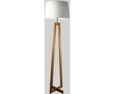 Lampadaire en Bois Naturel Bois 169 cm - Bois