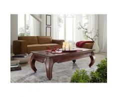 Table basse 135x70 Acacia laqué Nougat OPIUM #616 - marron foncé