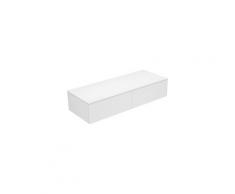 Keuco Edition 400 Buffet 31765, 2 tiroirs, 1400 x 289 x 450 mm, Corps/Avant: Laqué blanc brillant /