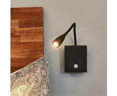 LED Applique Murale à intensité variable 'Torin' en aluminium pour chambre à coucher
