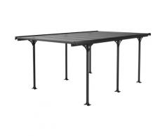 Carport voiture "Denver"- 5.02 x 3.13 x 2.05 m - Transparent / Noir