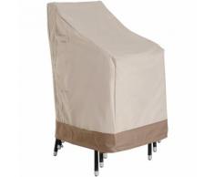 Housse de protection chaises de jardin empilables bâche étanche 70L x 90l x 115H cm oxford haute