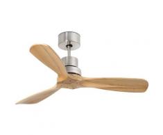 Ventilateur de plafond sans lumière Lantau mini - pin bois naturel 33509