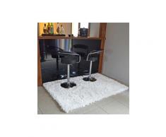 Tapis Shaggy Pop poils longs Blanc Neige - 120 x 170 cm