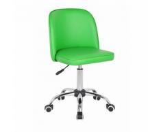 Chaise de bureau enfant design verte Augustine
