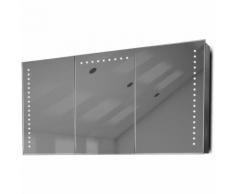 Armoire De Toilette Anti-Buée Avec Capteur Et Prise Rasoir Intérieure K375W - Couleur LED : Blanc