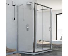 Cabine douche 80x110x80 CM H185 trasparent modèle Replay Trio avec 1 portillon