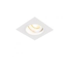 Spot à encastrer Chuck carré blanc Qazqa Moderne Luminaire interieur Carré