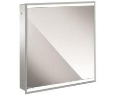 Armoire de toilette lumineuse Emco prime 2, 600 mm, 1 porte, charnière à droite, version encastrée,