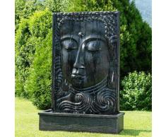 Grande Fontaine de jardin mur d'eau visage de Bouddha 2m 10 noir