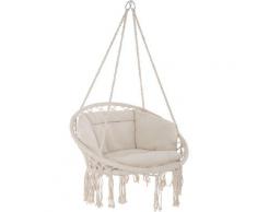 Tectake - Fauteuil Hamac suspendu design 1 Place Extérieur intérieur avec Coussin confortable en