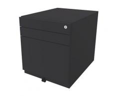 Bisley Caisson roulant Note™, avec 2 tiroirs universels, 1 tiroir pour dossiers suspendus, h x l x