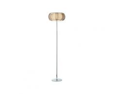 Lampadaire 2 lampes design Relax Beige Métal - Verre 61158/53 - Brilliant