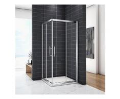 OCEAN Cabine de douche 80x80x185cm en 6mm verre securit insinstallation en angle modèle de Cilo