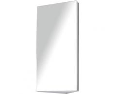 Homcom - Armoire miroir salle de bain armoire de toilette murale meuble d'angle 2 étagères dim. 30L