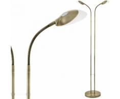 Lampadaire DEL luminaire sur pied bras flexo lampe de lecture LED salle séjour