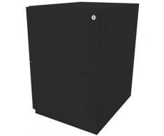 Bisley Caisson roulant Note™, avec 2 tiroirs pour DS, h x l 645 x 420 mm, noir | NWA52M7FF633