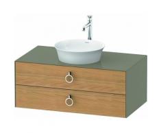 Duravit White Tulip, meuble-lavabo suspendu, largeur 1000 x profondeur 550mm, avec 2 tiroirs, avec