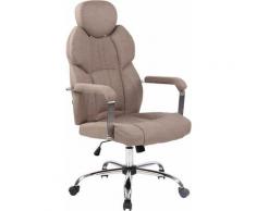 CLP - Fauteuil de bureau Almelo taupe Stoff