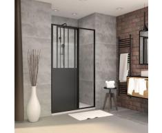 Pack paroi porte de douche 120x200 cm + receveur 90x120 cm-WORKSHOP SLIDING 120+ WHITENESS II 120-90