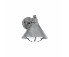 Applique extérieure rustique Barrosela H24 cm IP44 - Argent antique - Argent