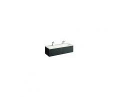 Keramag Xeno 2 Meuble sous-lavabo 807742 1395x350x475mm, texture bois Gris Scultura - 807742000