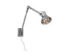 Applique Rustique orientable en acier - Rego Qazqa Rustique Luminaire interieur