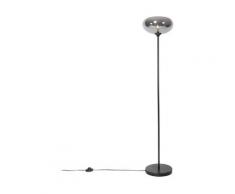 QAZQA busa - Lampadaire Art Deco - 1 lumière - H 143 cm - Noir - Art Deco - Éclairage intérieur
