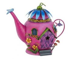 Maisonnette théière en métal Fairy kingdom - Rose