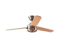 Ventilateur de plafond CARERA - Ø hélice 1320 mm - noyer / érable / chrome brossé
