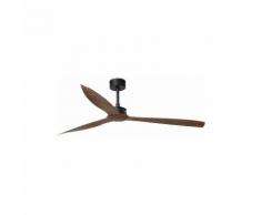 Ventilateur de plafond avec kit lumière Just fan Noir Métal 33430+33391 - Faro