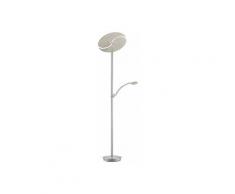 B-leuchten Luminaire Design - Lampadaire LED Bois Blanc Bolero Liseuse très lumineux 4200 lumen