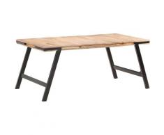 Youthup - Table de salle à manger 180x90x76 cm Bois de manguier massif