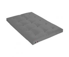 Matelas Futon Coton Couleur - Gris Clair, Dimensions - 140 x 190 cm