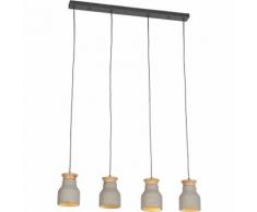 Lampe à suspension industrielle en béton - Hormigo Goblet 4 Qazqa Design,Industriel, Moderne
