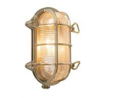 Applique Retro or 23 cm IP44 - Nautica ovale Rustique Luminaire exterieur IP44 - Qazqa