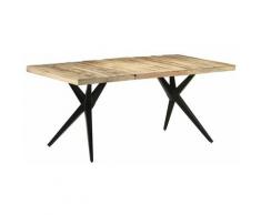 Betterlife - Table de salle à manger 180x90x76 cm Bois de manguier brut8064-A