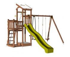 Aire de jeux pour enfant 2 tours avec portique et bac à sable - FUNNY Swing 150 sans option