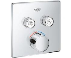Mitigeur encastré Grohe SmartControl, deux vannes d'arrêt, rosette carrée - 29148000