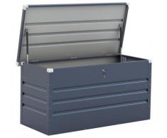 Coffre de jardin métal 'Store' - 480 L - 132 x 61 x 60 cm - Gris